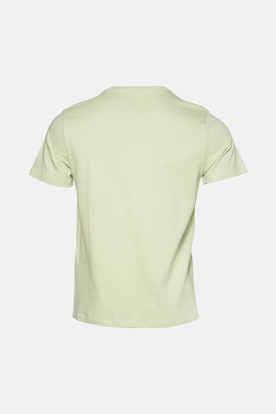 Groen T-shirt met korte mouwen van Levi's®, achterkant weergegeven, effen kleur.
