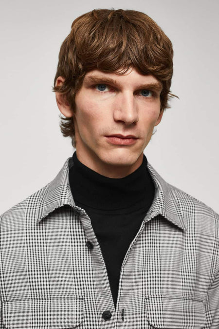 Chemise (manches longues) Noir - Mango