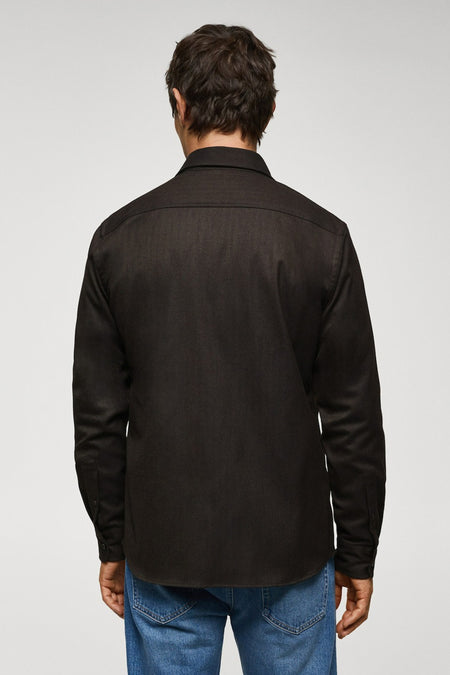 Hemd (lange mouwen) Bruin - Mango