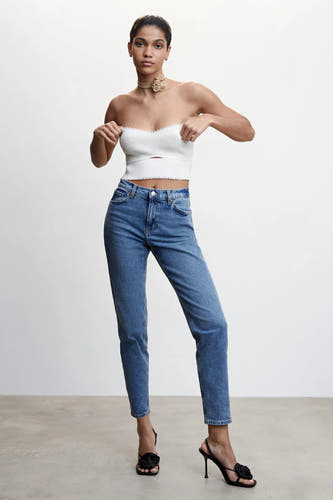 JEANS NEWMOM - light blue denim