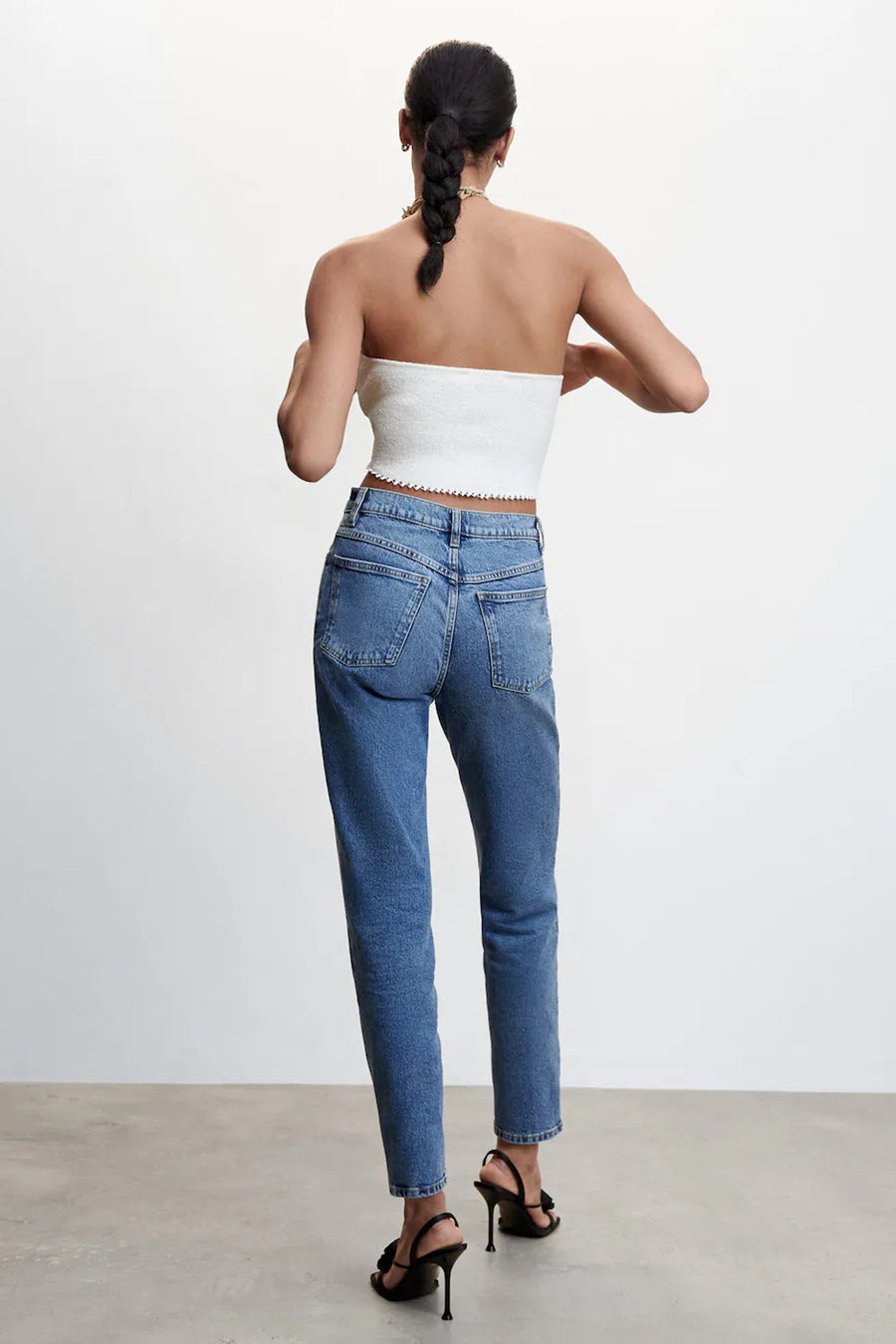 JEANS NEWMOM - light blue denim