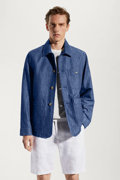 Veste en jean - bleu