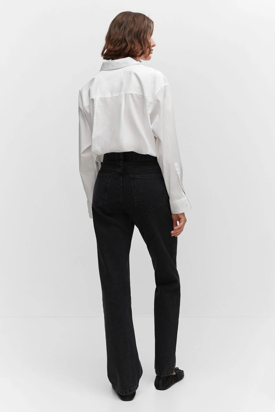Straight jeans - dark grey denim
