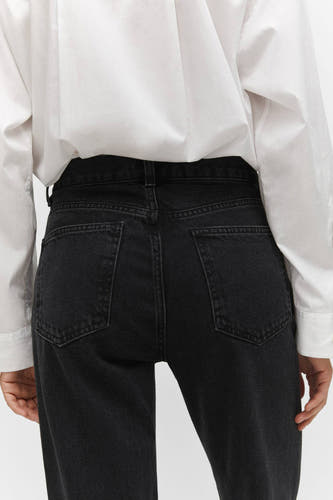Straight jeans - dark grey denim