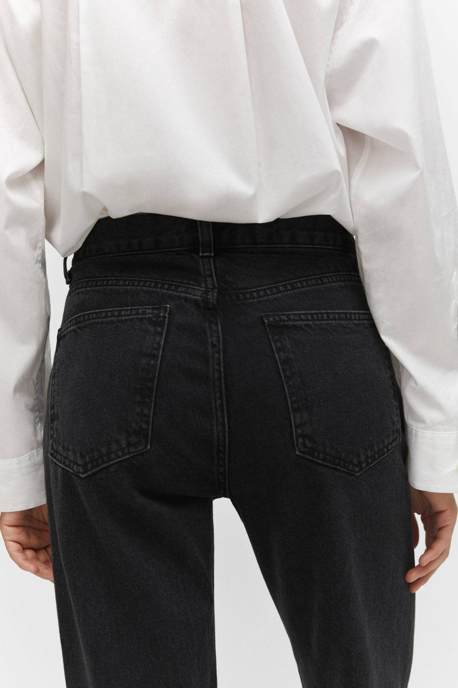 Straight jeans - dark grey denim