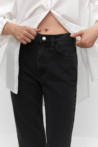 Straight jeans - dark grey denim