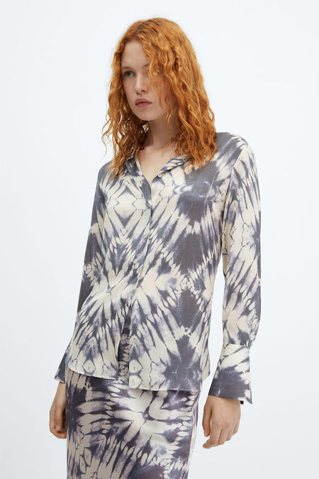Chemise &agrave; manches longues - multico
