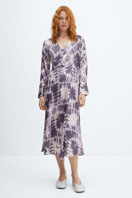 Kleedje met lange mouwen - multicolor