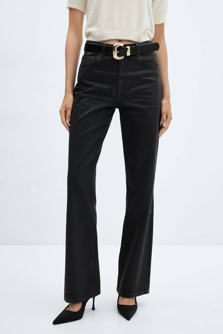 Straight jeans - zwart