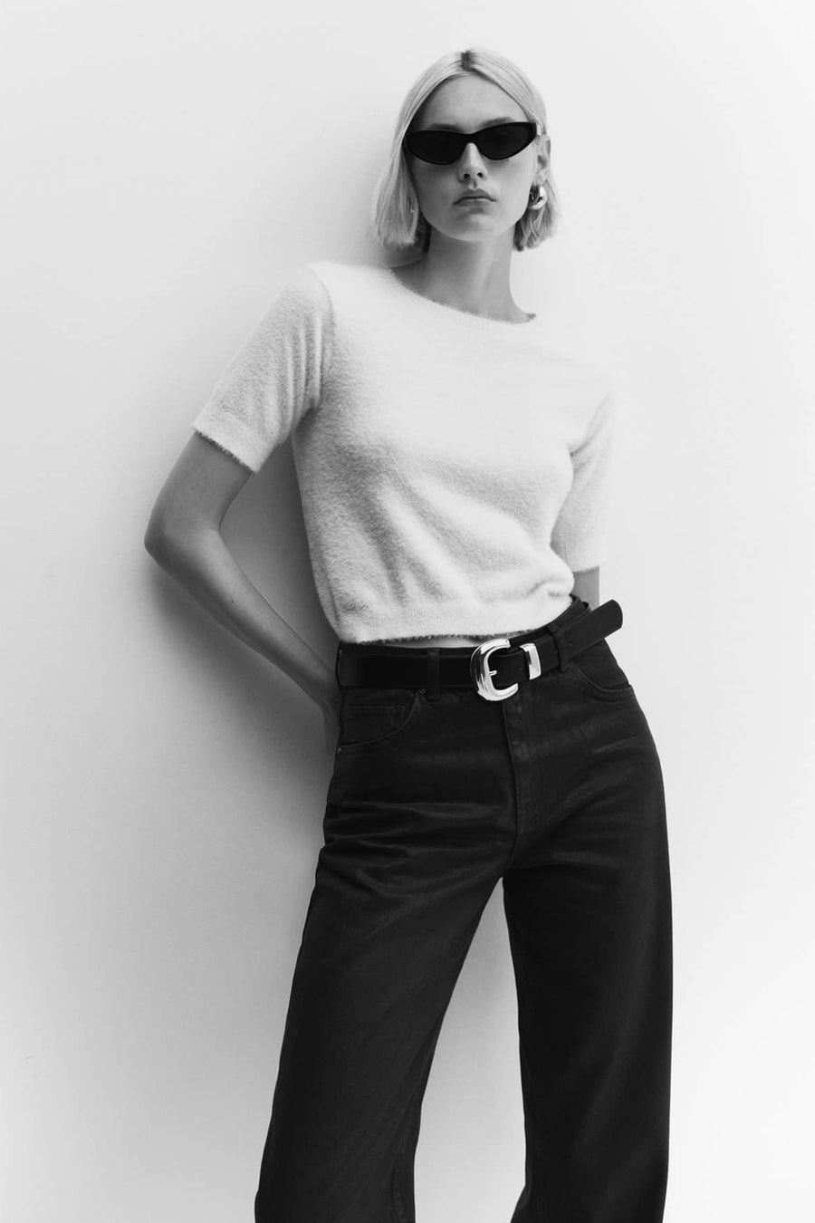 Straight jeans - zwart