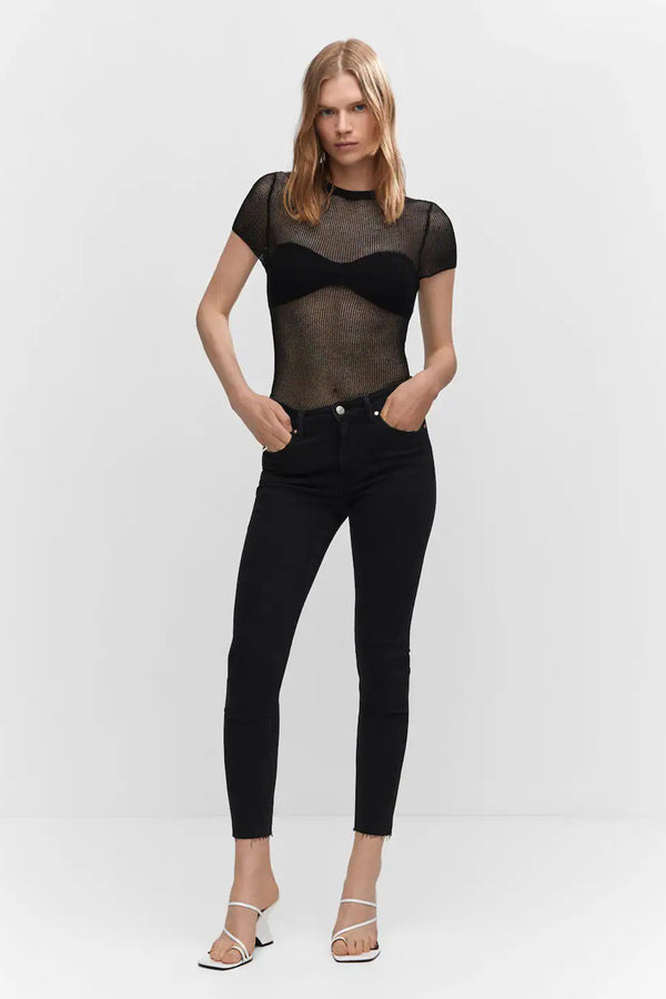 Jeans skinny Black denim - Mango