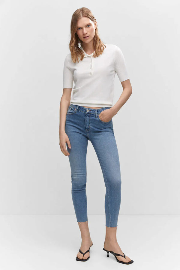 Jeans skinny Mid blue denim - Mango