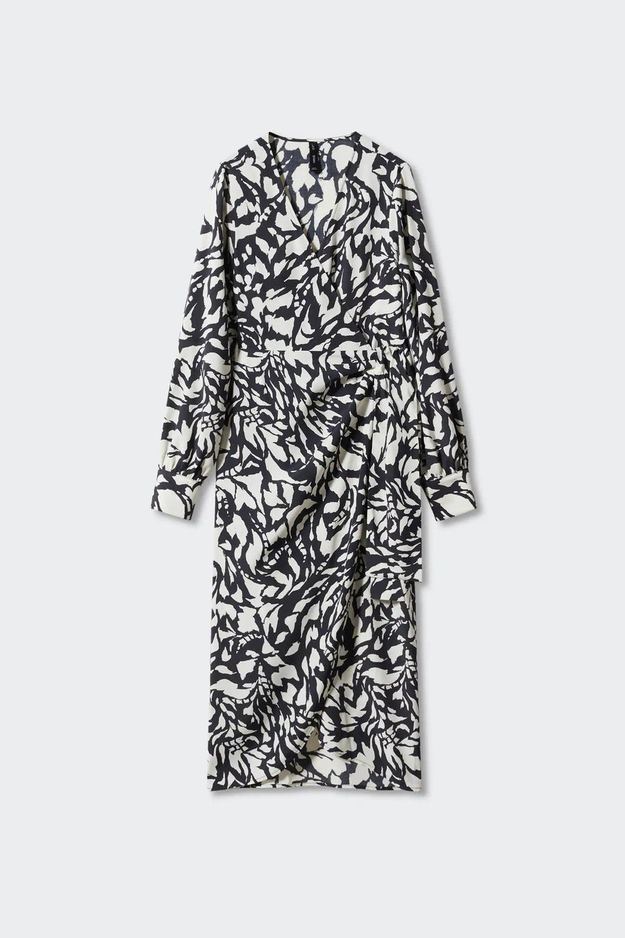 Robe &agrave; manches longues - noir - MANGO