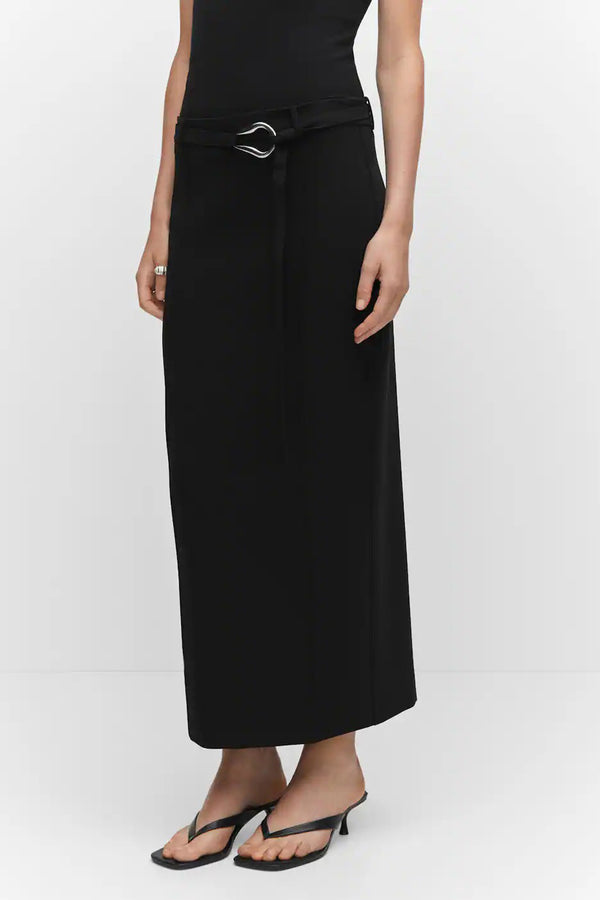 Jupe longue Noir - Mango