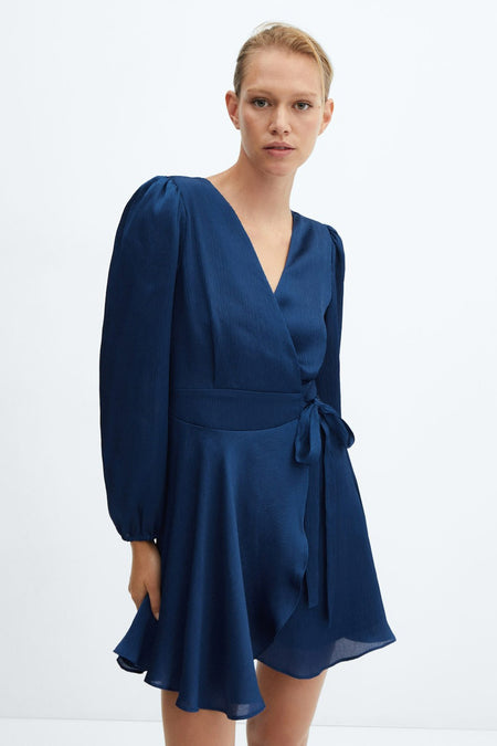 Robes manches longues Bleu - Mango