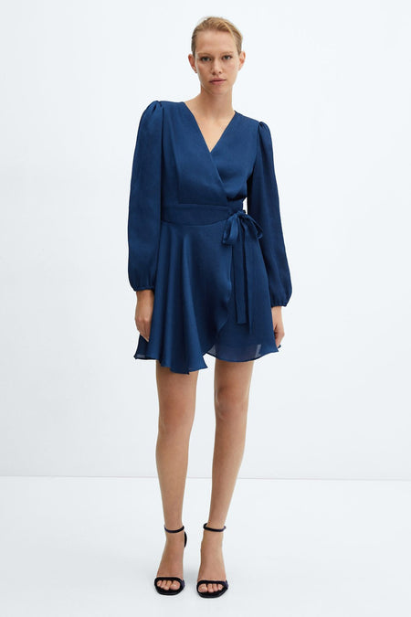 Robes manches longues Bleu - Mango