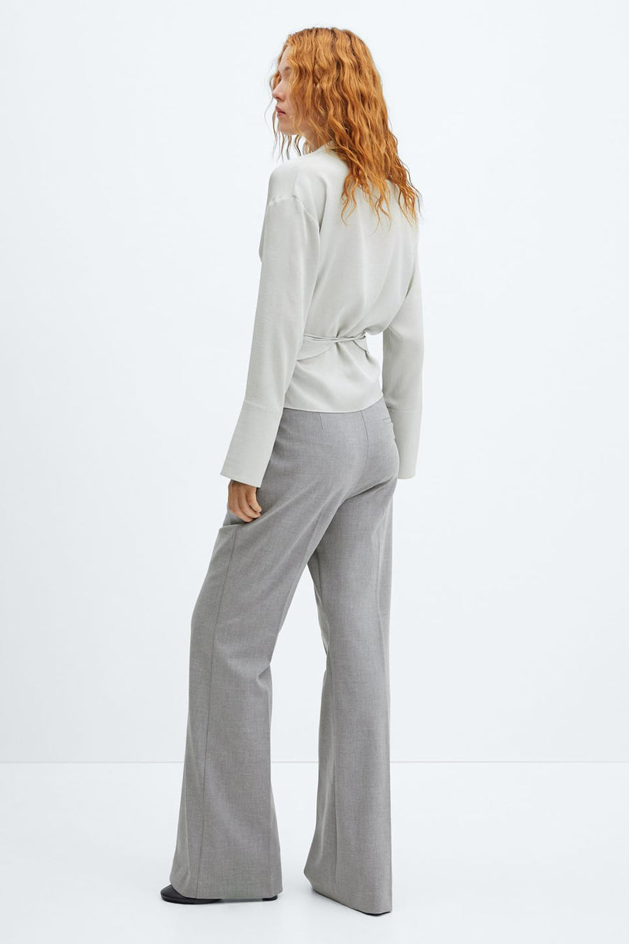 Hemd met lange mouwen - zilver - MANGO - 3