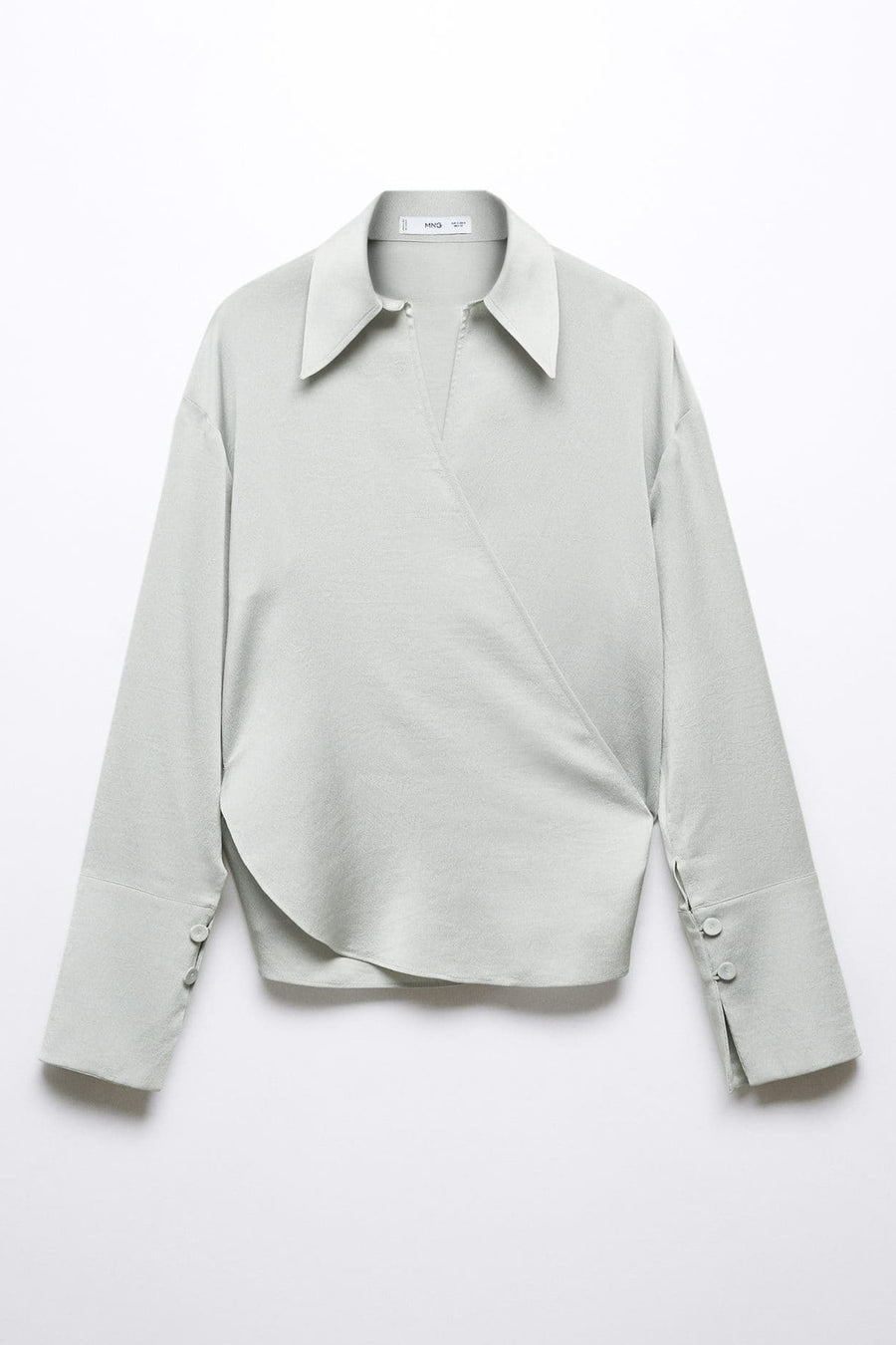Hemd met lange mouwen - zilver - MANGO - 6
