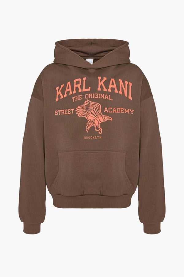 Sweater met kap Bruin - KARL KANI