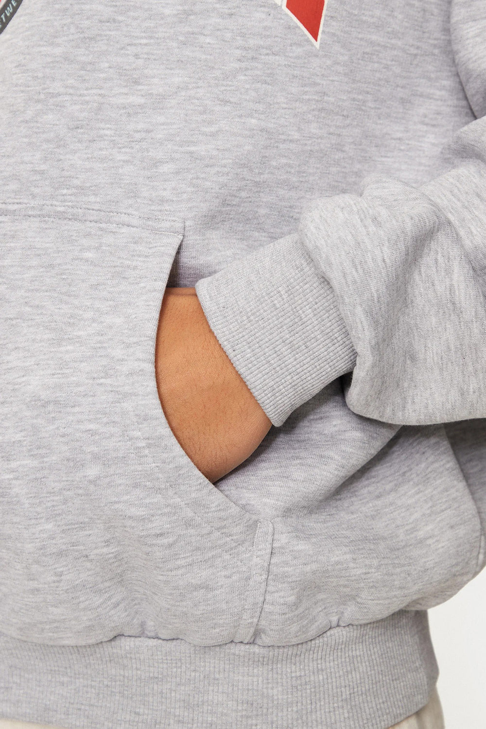 Sweater met kap Grijs - KARL KANI