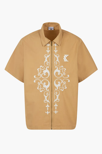 Chemise &agrave; manches courtes - beige - Karl Kani