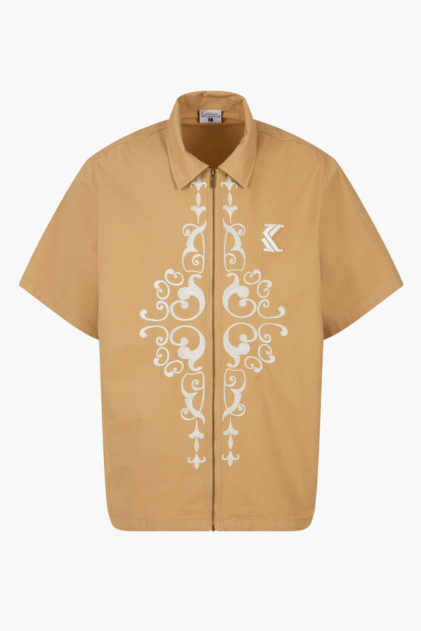 Hemd (korte mouwen) Beige - KARL KANI
