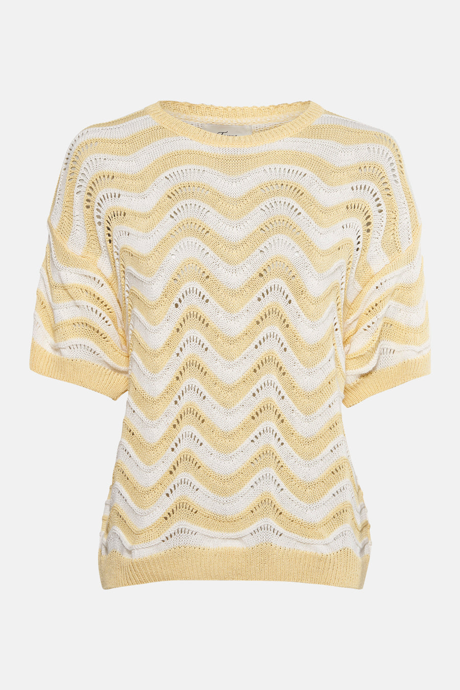 Pull met ronde hals - geel - Terra di Siena