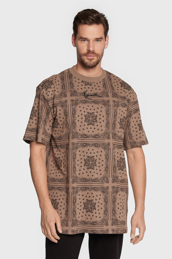 T-shirt (korte mouwen) Bruin - KARL KANI