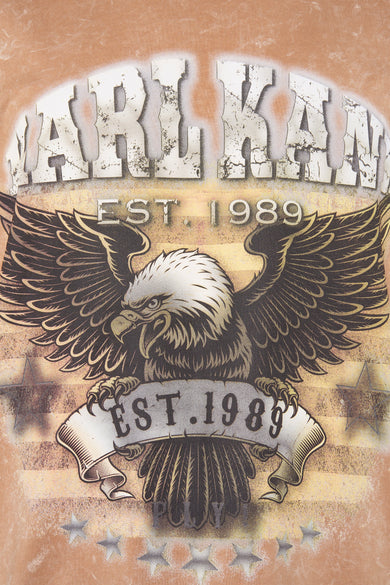 T-shirt (korte mouwen) Beige - KARL KANI