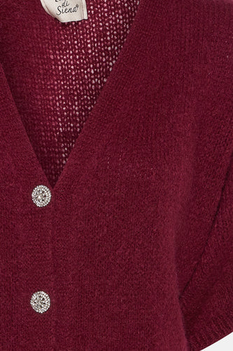 Cardigan - rood - Terra di Siena