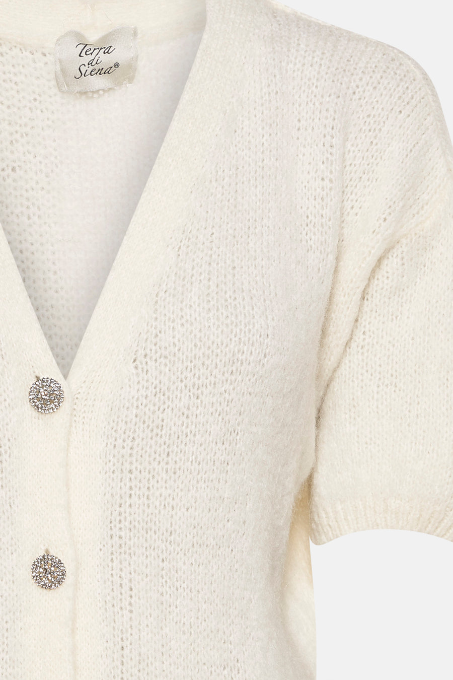 Cardigan - wit - Terra di Siena