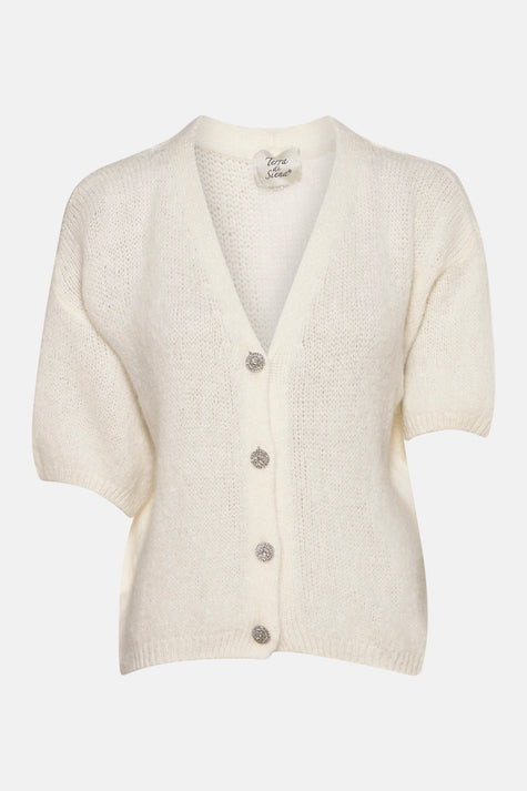 Cardigan Blanc - Terra di Siena