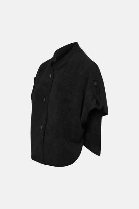Cardigan Noir - Terra di Siena