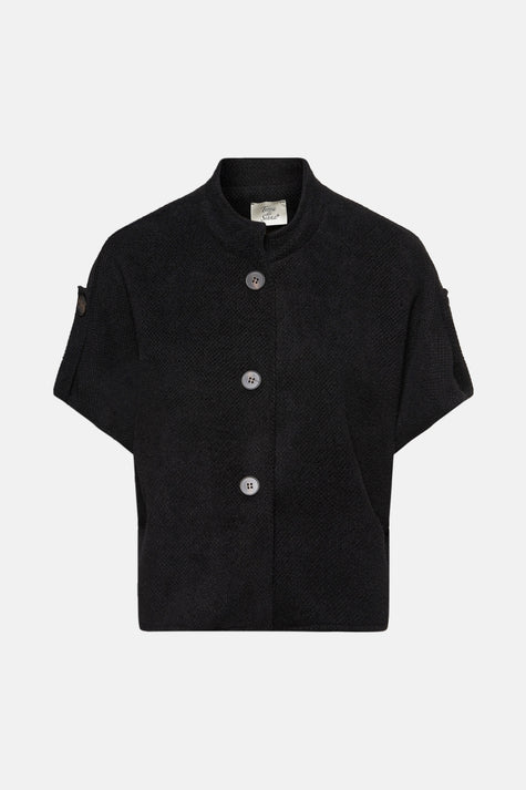 Cardigan Noir - Terra di Siena