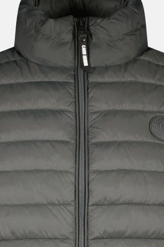 Kaki bodywarmer van Cars met een opstaande kraag en zichtbare rits.