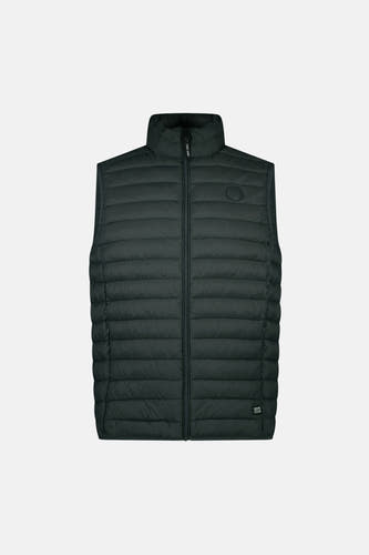 Kaki bodywarmer van Cars, met gewatteerd design en ritssluiting.
