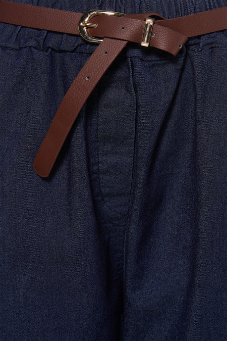 BARREL TDS - dark blue denim