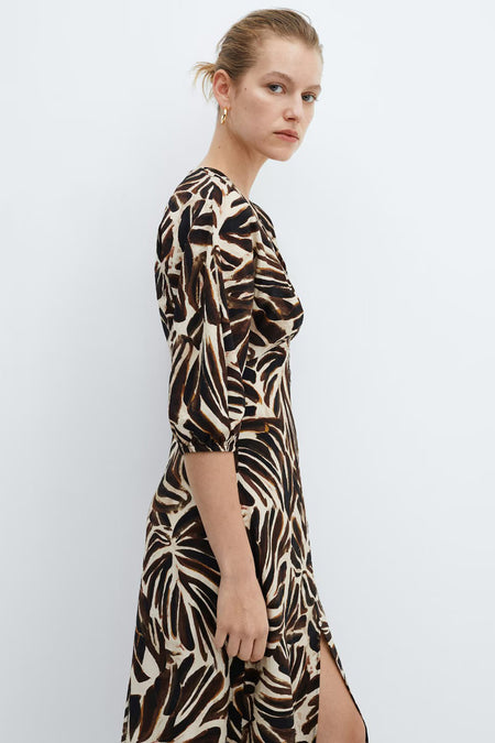 Kleedje met korte mouwen - wit