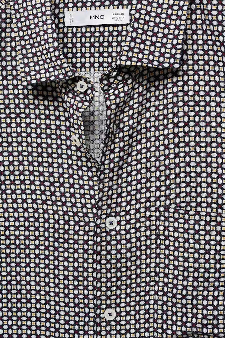 Hemd met korte mouwen - blauw - MANGO