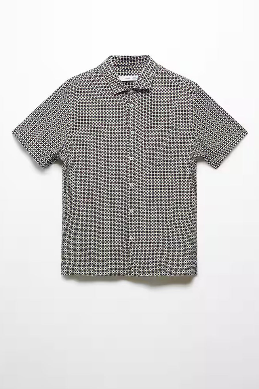 Hemd met korte mouwen - blauw - MANGO