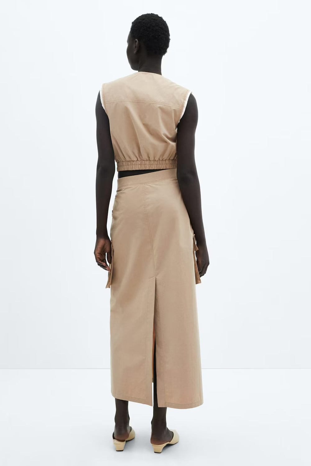 Rok (lang) Bruin - Mango