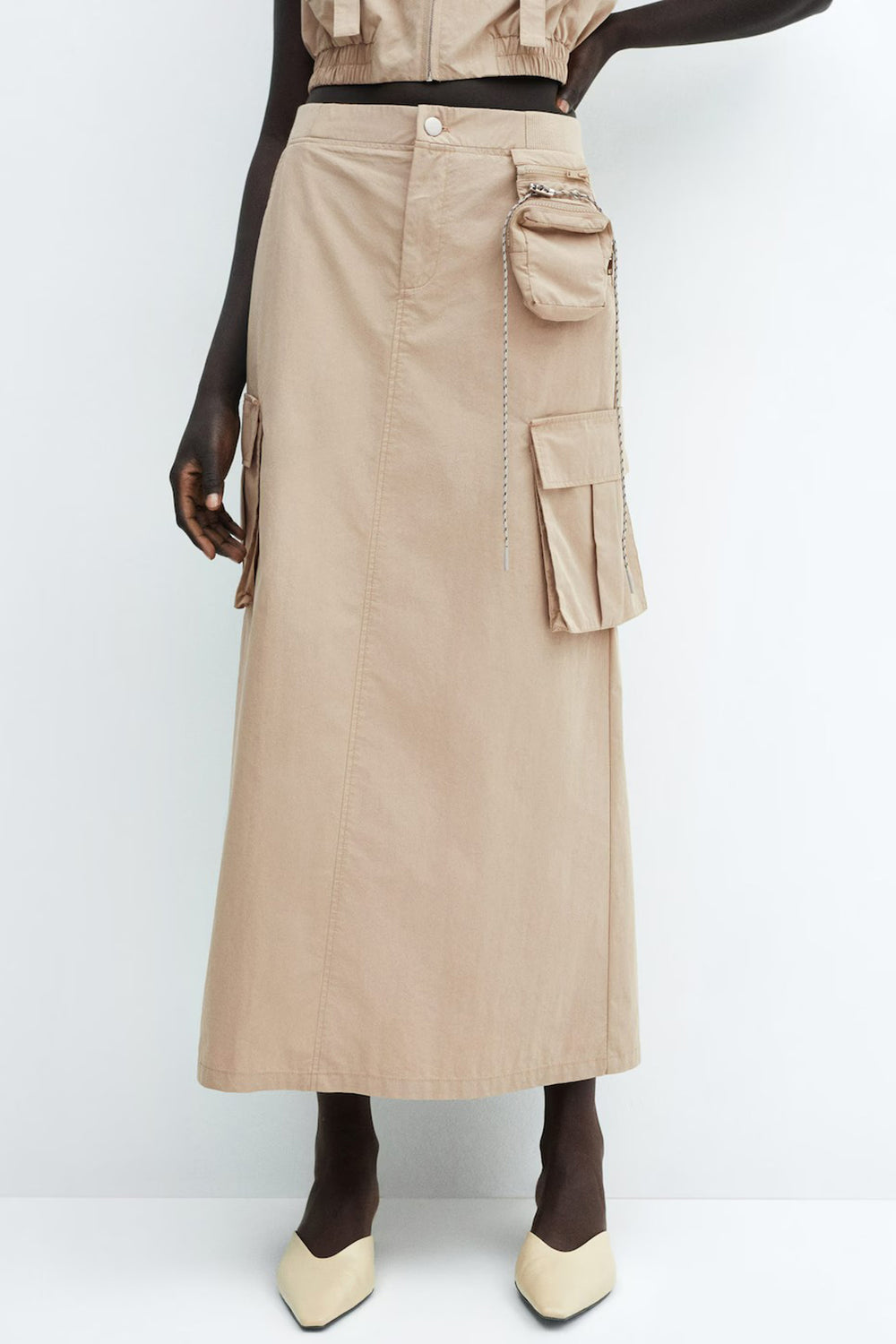 Rok (lang) Bruin - Mango
