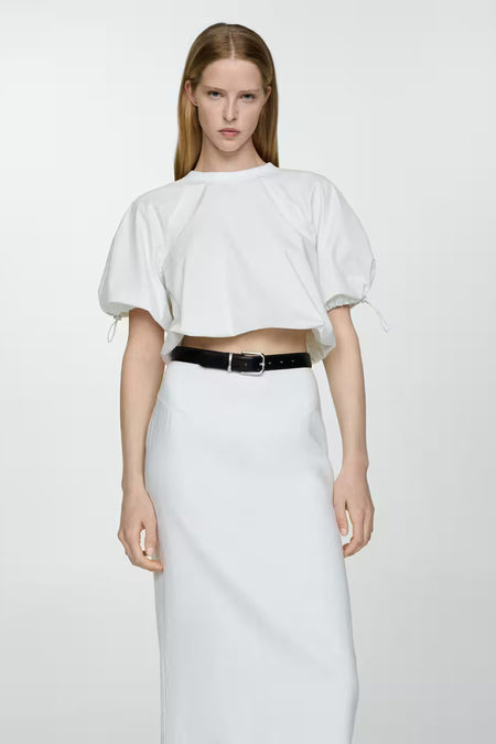 Chemisier (manches courtes) Blanc - Mango