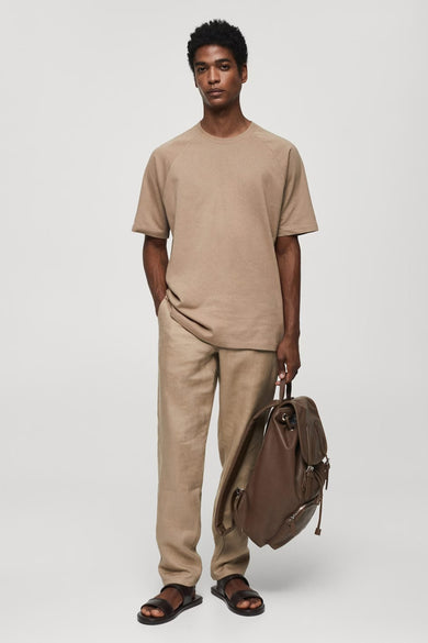 T-shirt met korte mouwen - beige