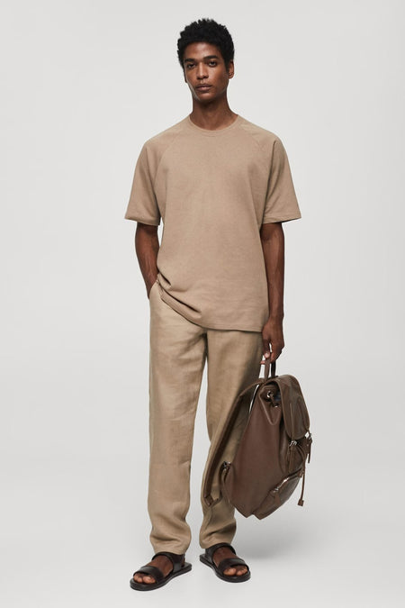 T-shirt met korte mouwen - beige