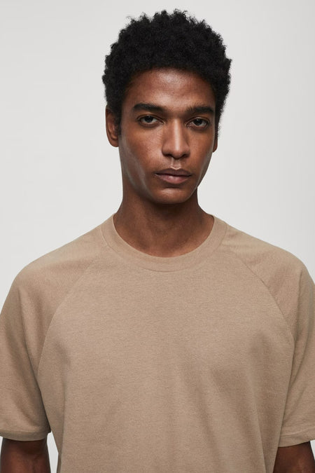 T-shirt met korte mouwen - beige