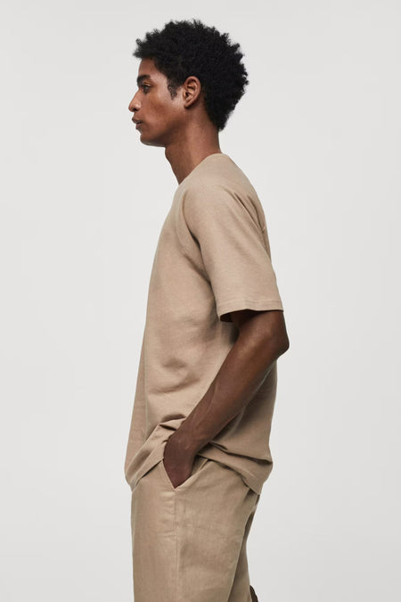 T-shirt à manches courtes - beige