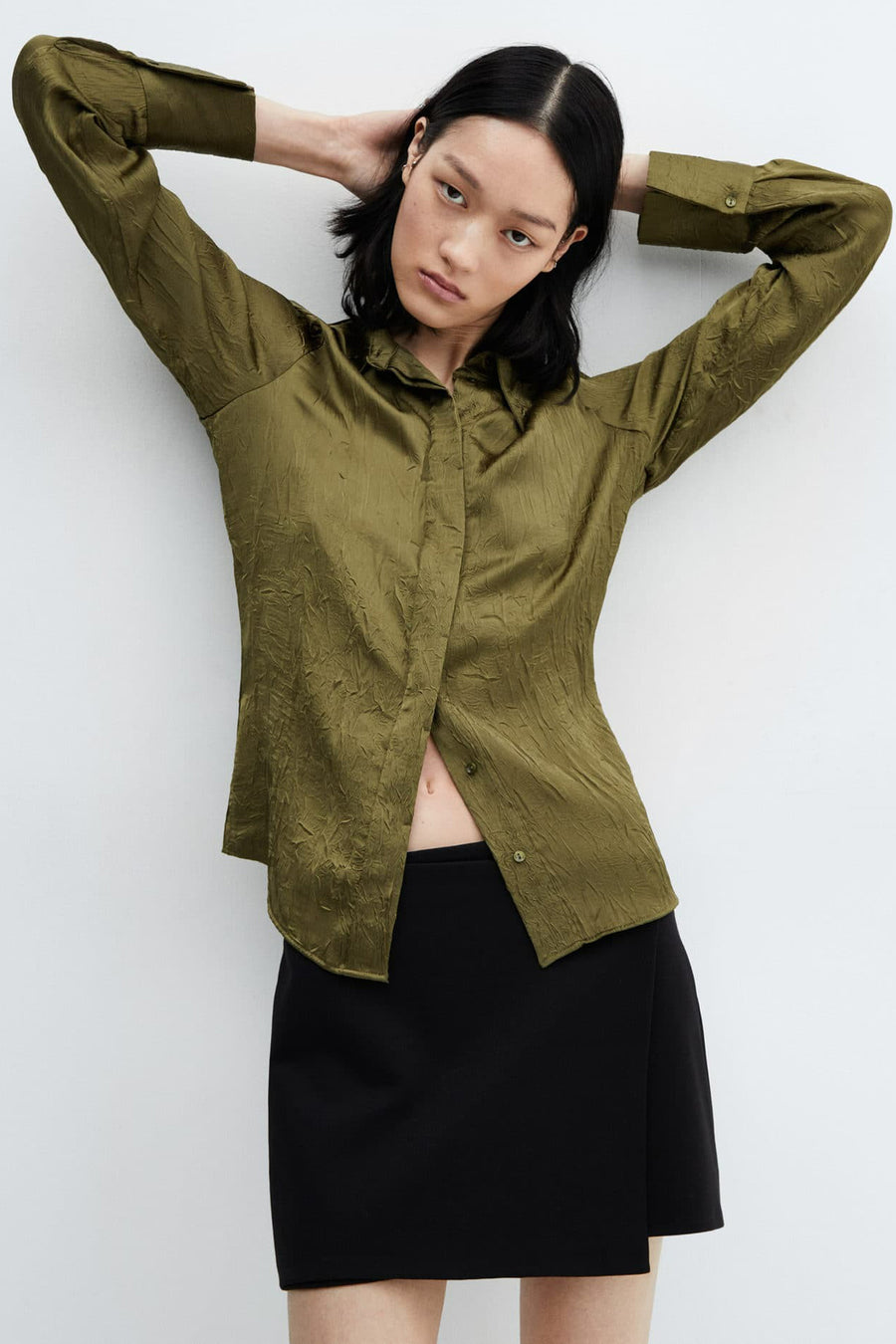 Chemise &agrave; manches longues - vert
