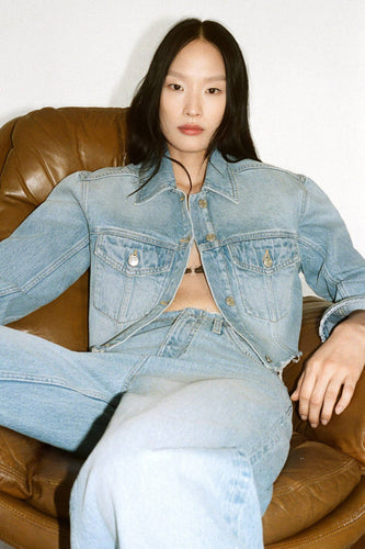 Regenjas - mid blue denim - MANGO