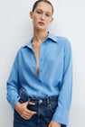 Hemd met lange mouwen - blauw